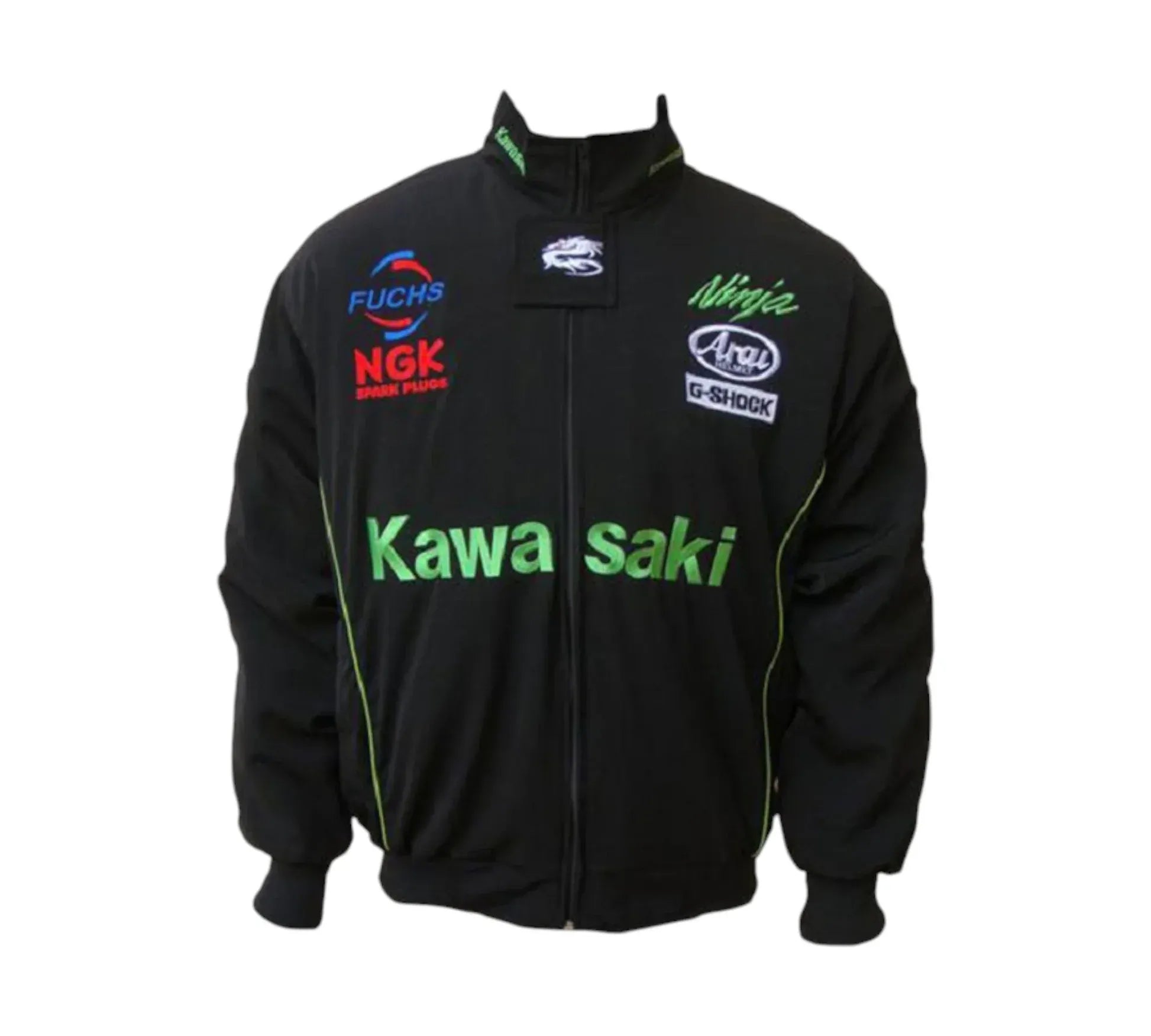 Kawasaki Ninja Black Racing Jacket – SpeedLine Racewear