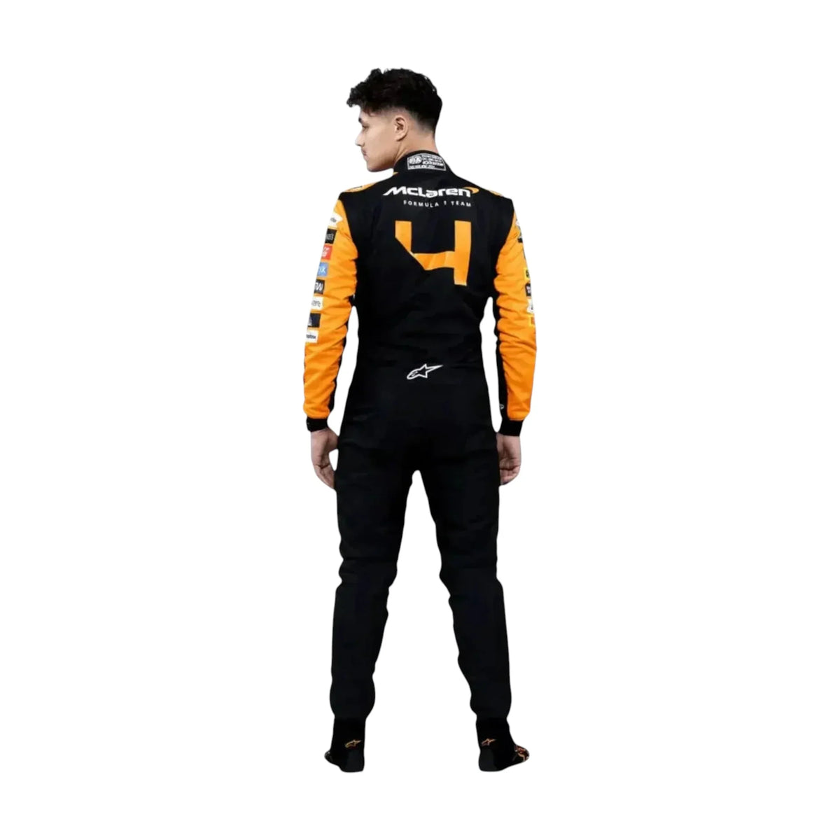Lando Norris Oscar Piastri McLaren suit back