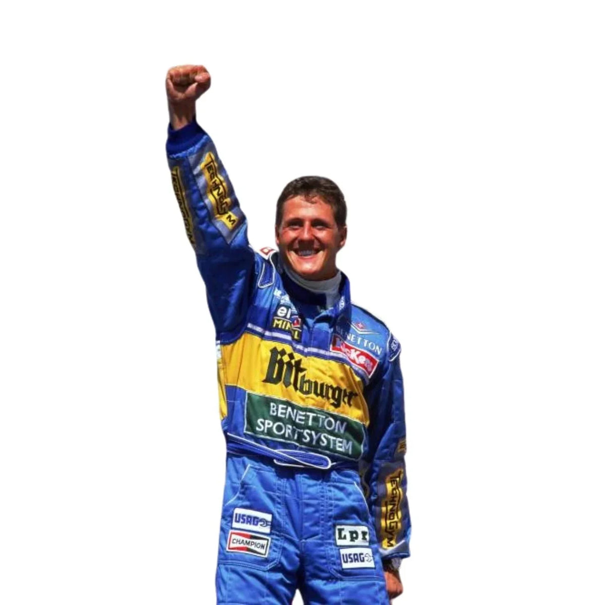 1995 Michael Schumacher Benetton Bitburger F1 Racing Suit Replica 3