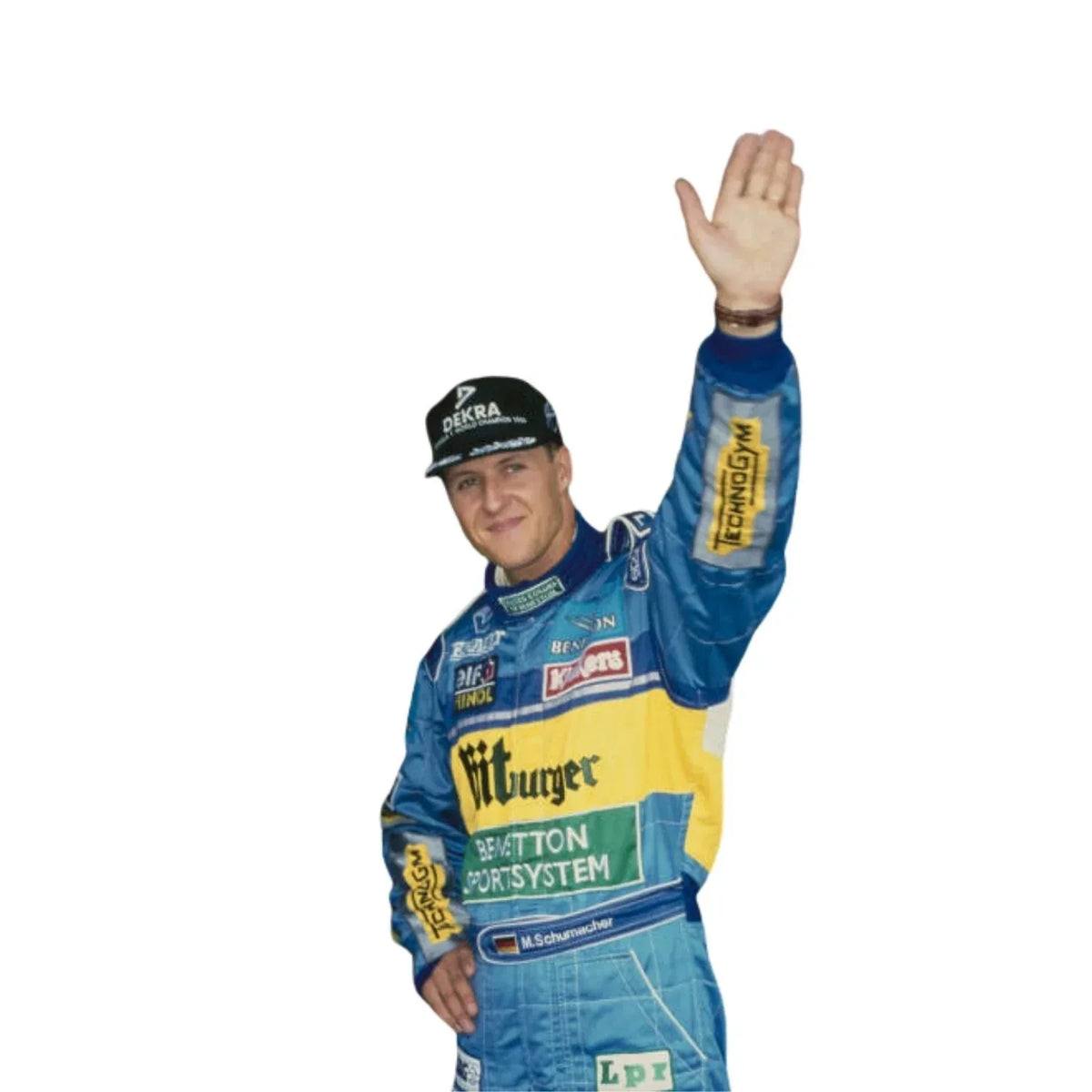 1995 Michael Schumacher Benetton Bitburger F1 Racing Suit Replica 4