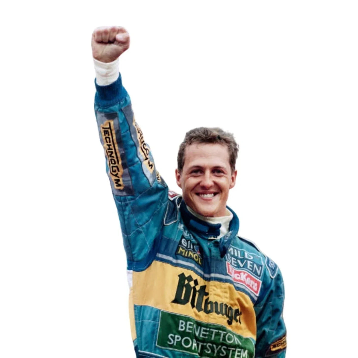 1995 Michael Schumacher Benetton Bitburger F1 Racing Suit Replica 5