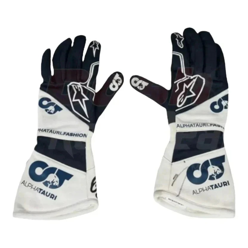 2021 Pierre Gasly AlphaTauri F1 Race Gloves Replica SpeedLine Racewear 71520