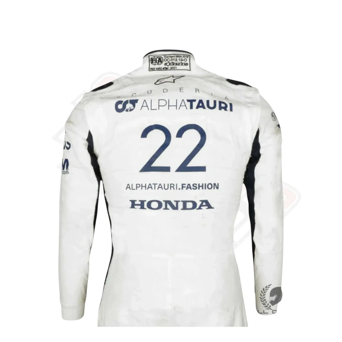 AlphaTauri F1 2021 Yuki Tsunoda suit back design