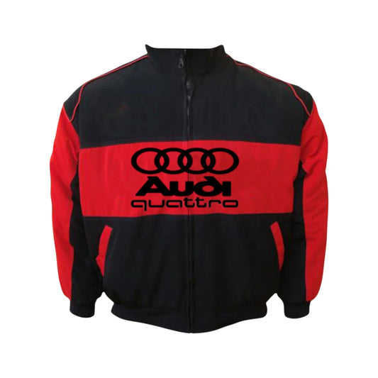 Audi Black & Red Vintage Racing Jacket – Motorsport Heritage SpeedLine Racewear