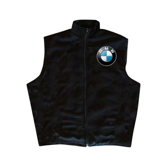 BMW Vintage Racing Vest Black Motorsport Style