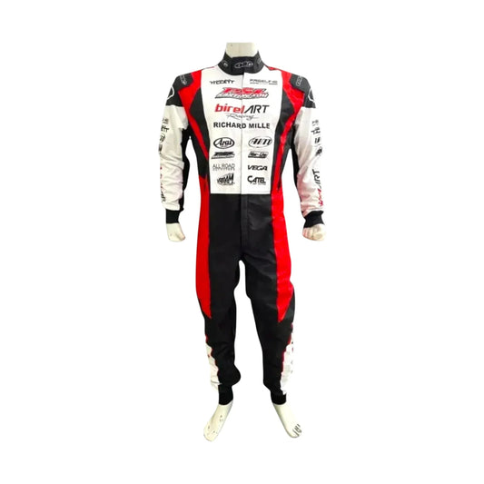 Birel Art driver overall racing suit front view