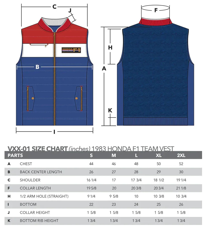 Buy 1986 Honda F1 Team Racing Vest Online 3