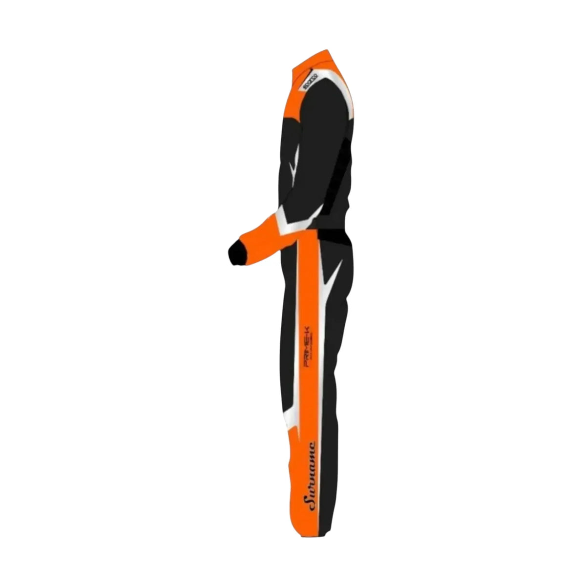 CRG 2025 go-kart racing suit side view