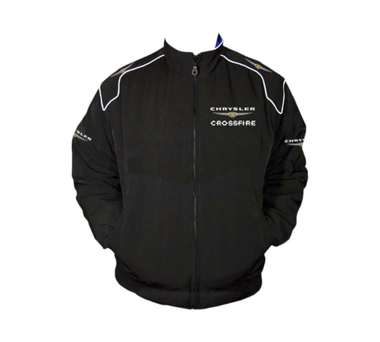 Chrysler Crossfire Black Vintage Racing Jacket Coat