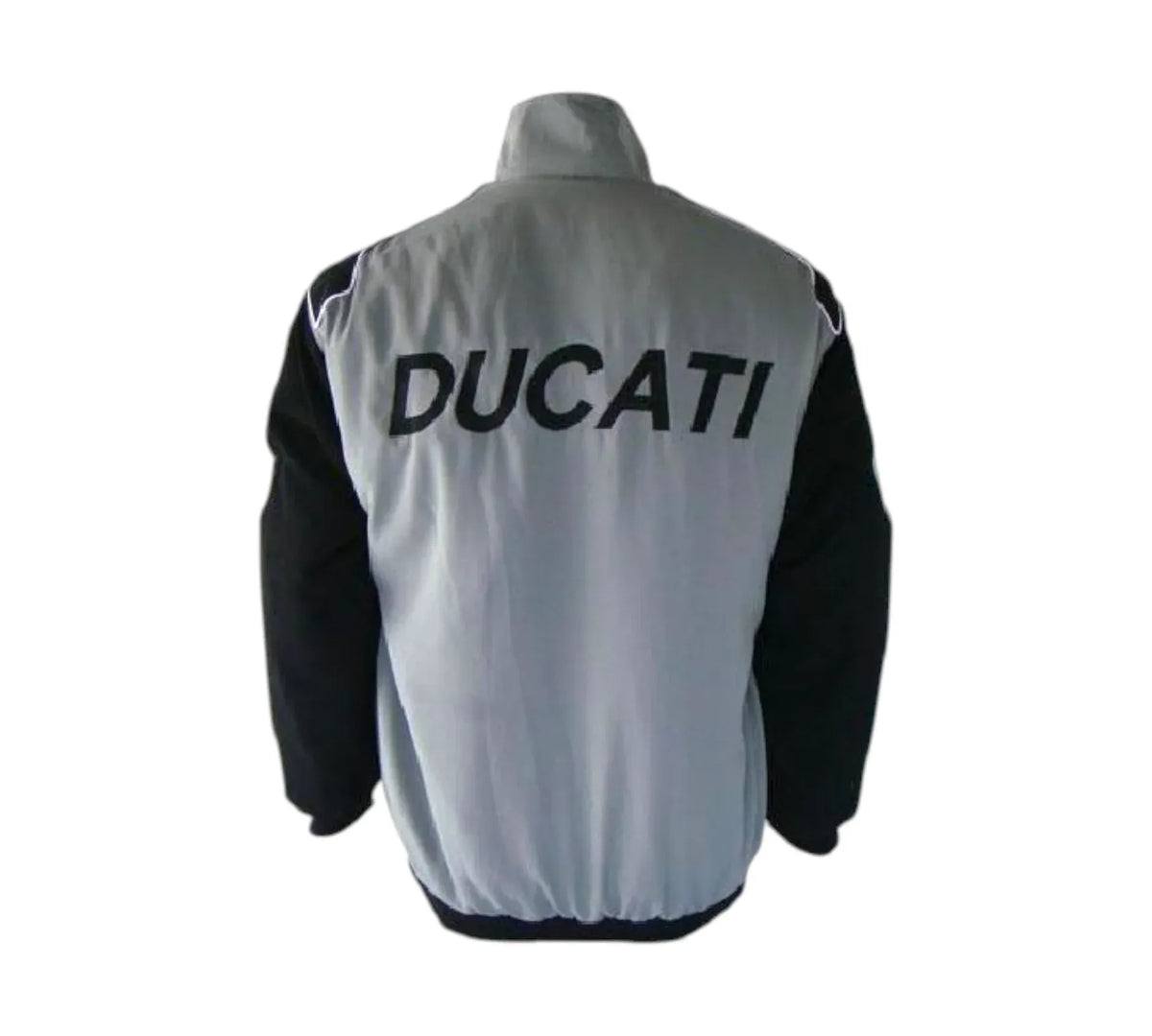 Ducati Corse Black & Light Gray Racing Jacket_1