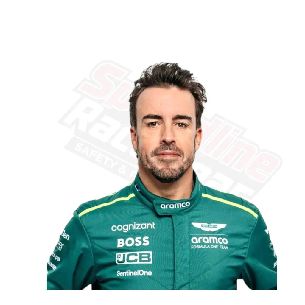 Fernando Alonso 2024 Aston Martin F1 Race Suit Front