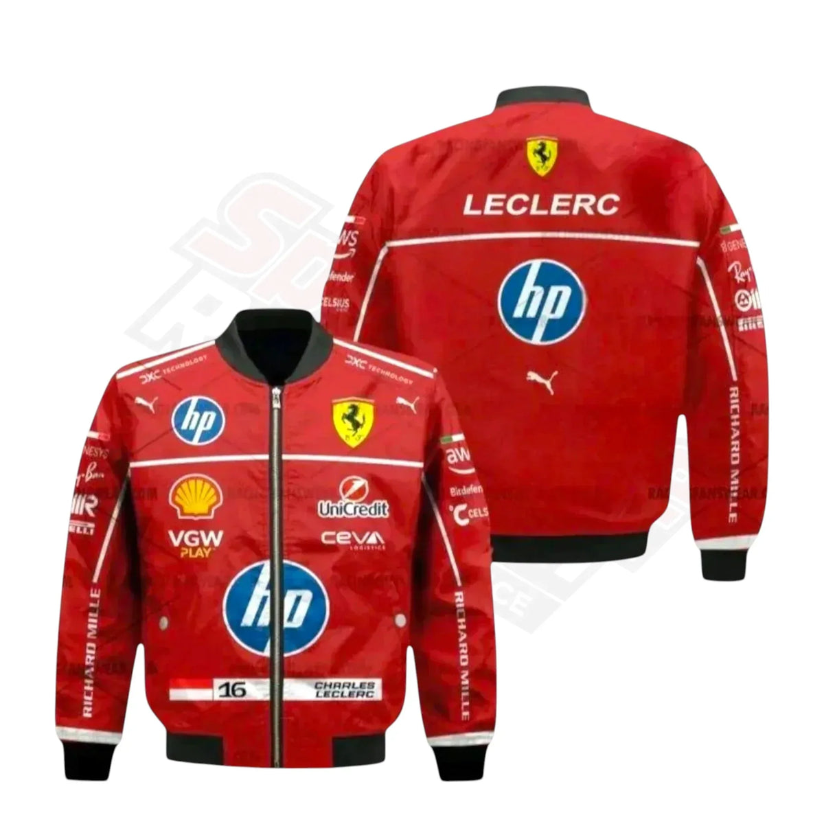 Ferrari 2025 F1 team vintage jacket premium detailing
