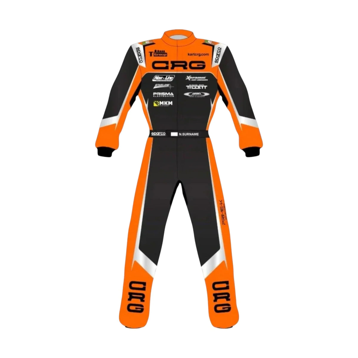 Go-kart racing suit CRG new 2025 front view