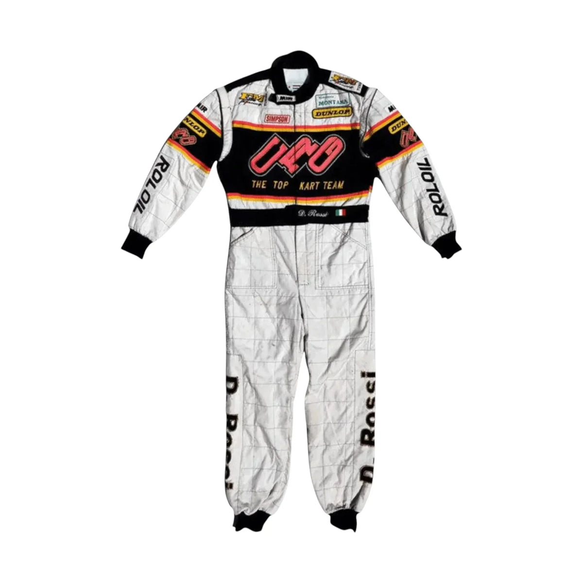 Go-kart racing suit CRG sublimation printed front view
