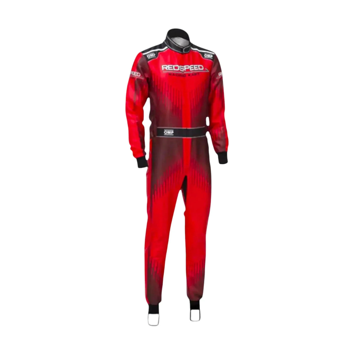 Go-kart racing suit Red Speed OMP 2021 front view