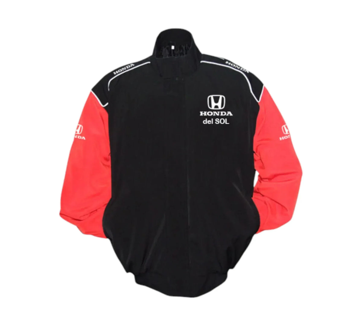 Honda del Sol Racing Vintage Jacket – Black & Red Performance Edition