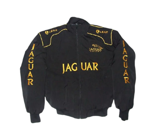 Jaguar Lear Racing Jacket Black Vintage