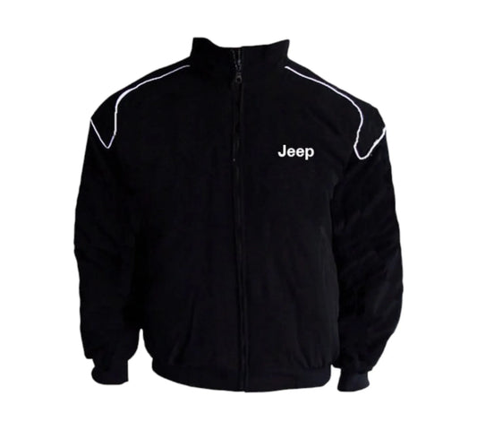 Jeep Racing Jacket Black with Piping