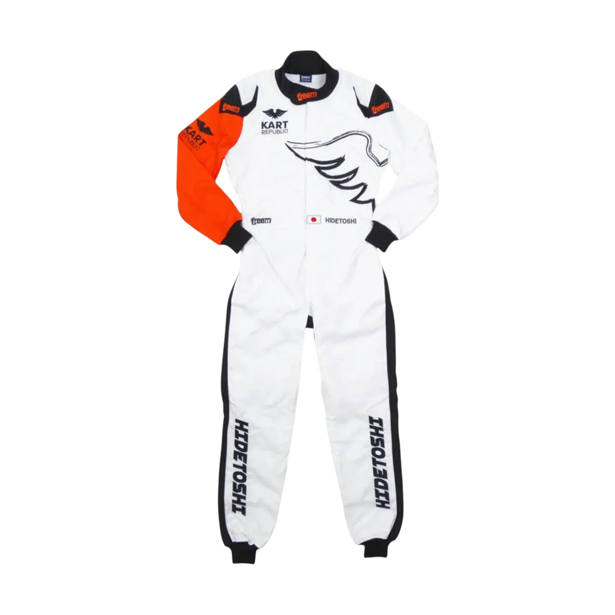 Kart Republic team karting racing suit front view