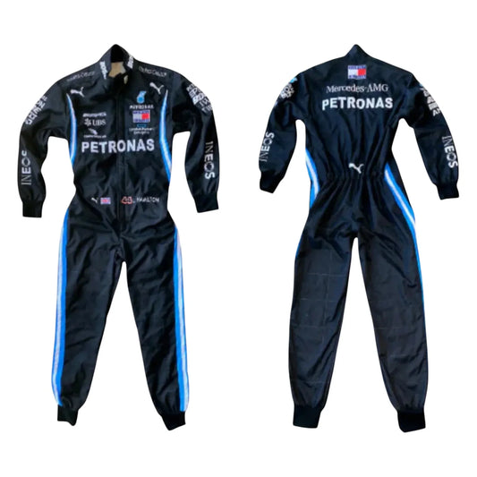 Lewis Hamilton 2020 Mercedes-AMG Petronas F1 embroidery race suit front view