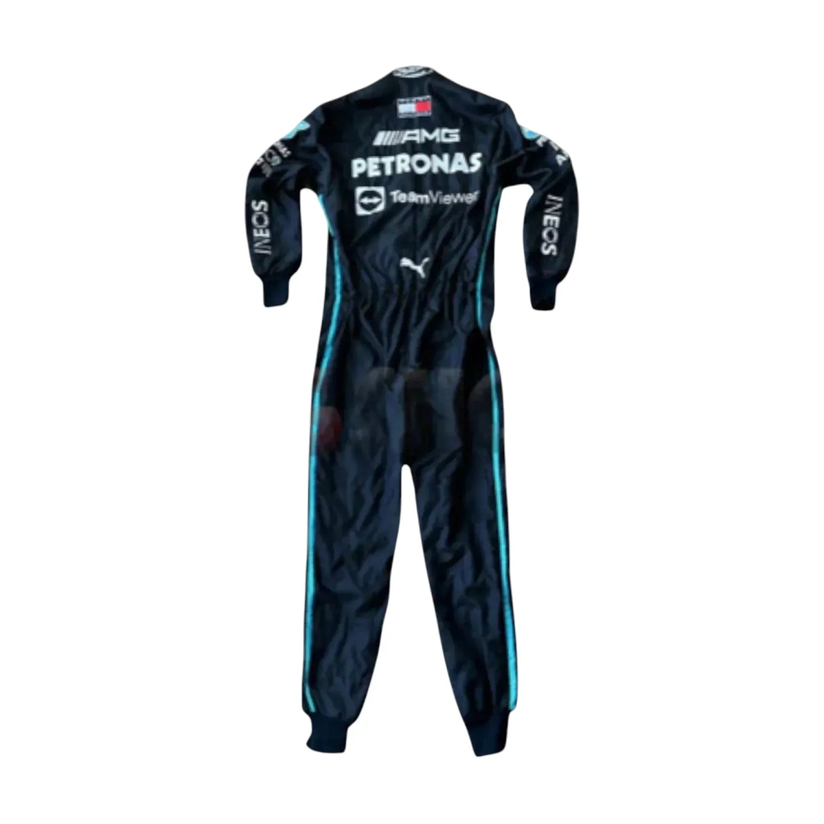 Lewis Hamilton 2022 Formula 1 racing suit full view back side