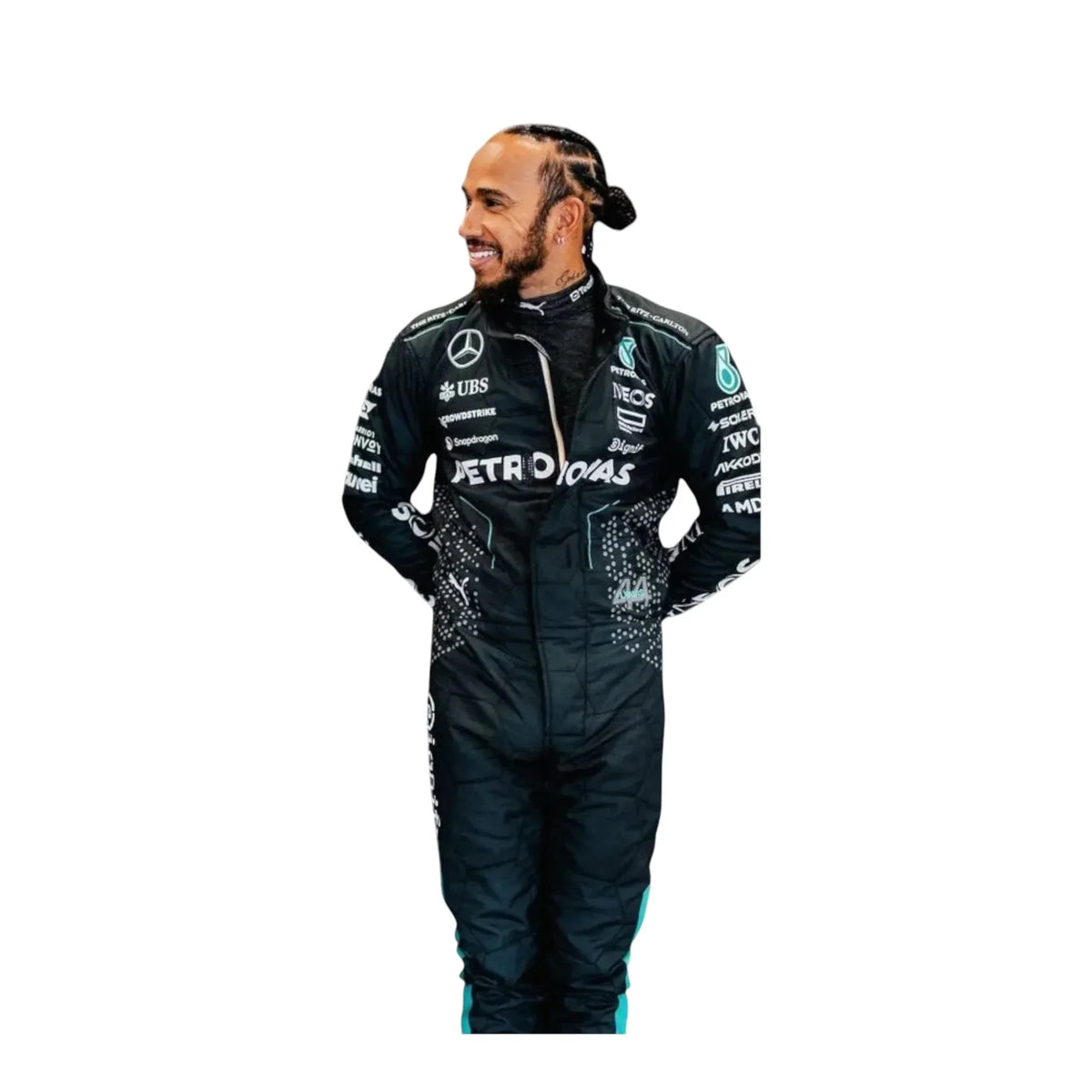 Lewis Hamilton 2024 Formula 1 racing suit full body