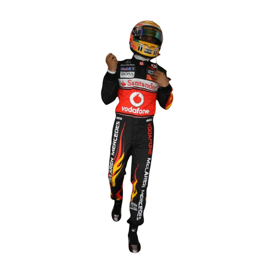 Lewis Hamilton McLaren Mercedes F1 race suit front view