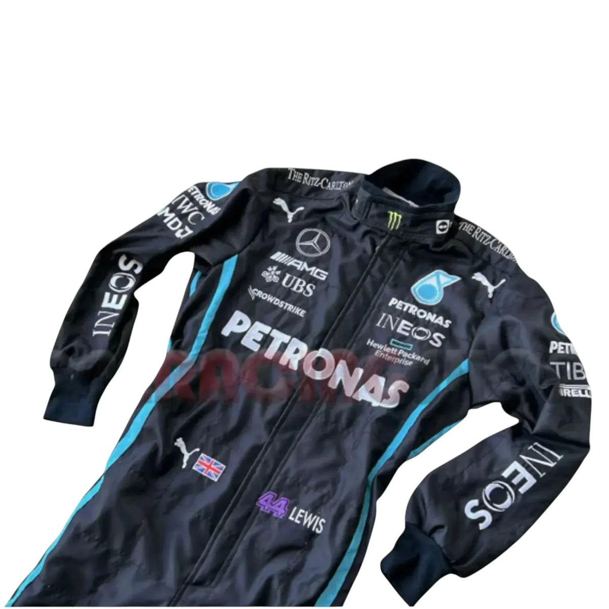 Lewis Hamilton Mercedes AMG Petronas F1 2022 embroidery race suit