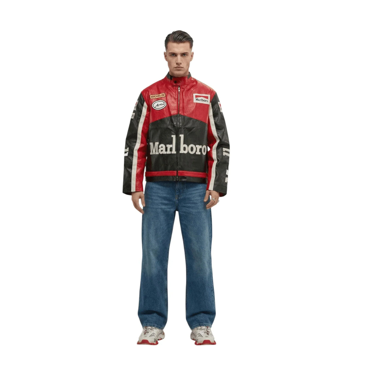 Marlboro Vintage Racing Leather Jacket - Classic Edition SpeedLine Racewear