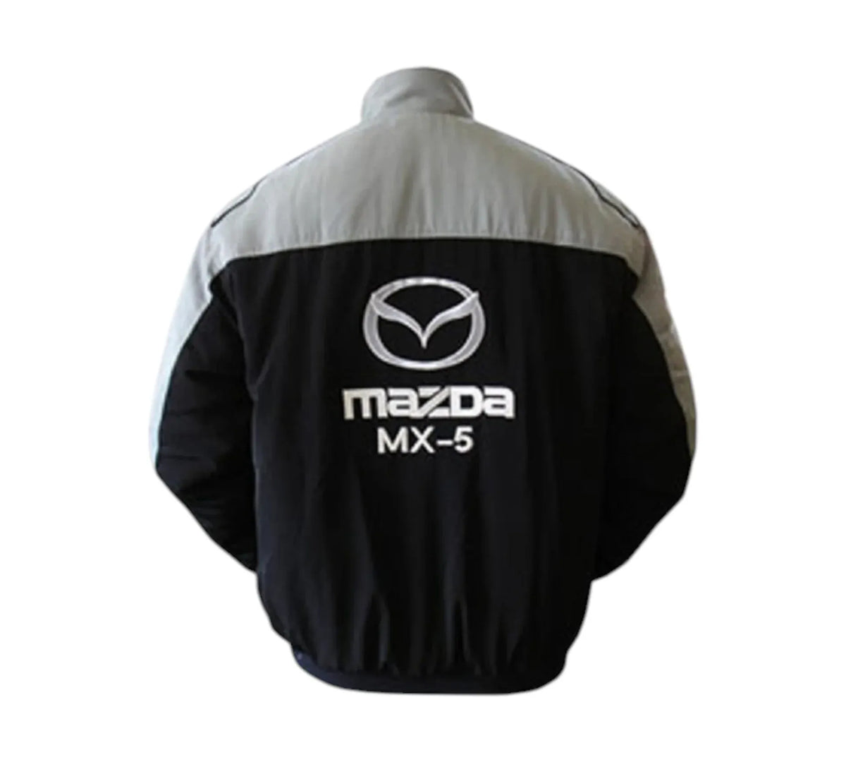 Mazda MX-5 Miata Gray Black Vintage Racing Performance Jacket 2