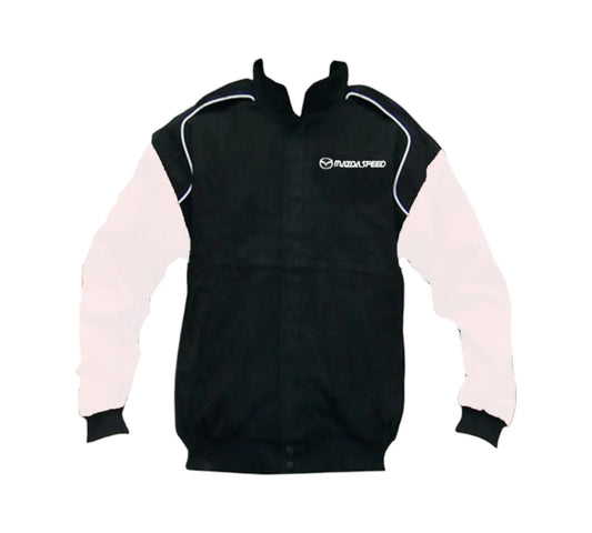 Mazda Mazdaspeed Black White Vintage Racing Jacket 1