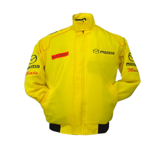 Mazda Miata Yellow Vintage Racing Performance Jacket 1