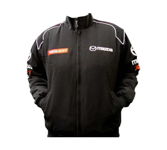Mazda RX-7 Black Stealth Vintage Racing Performance Jacket 1