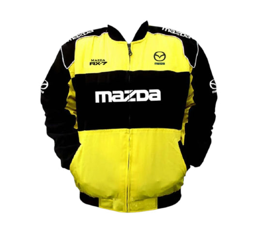 Mazda RX-7 Yellow Black Vintage Racing Jacket