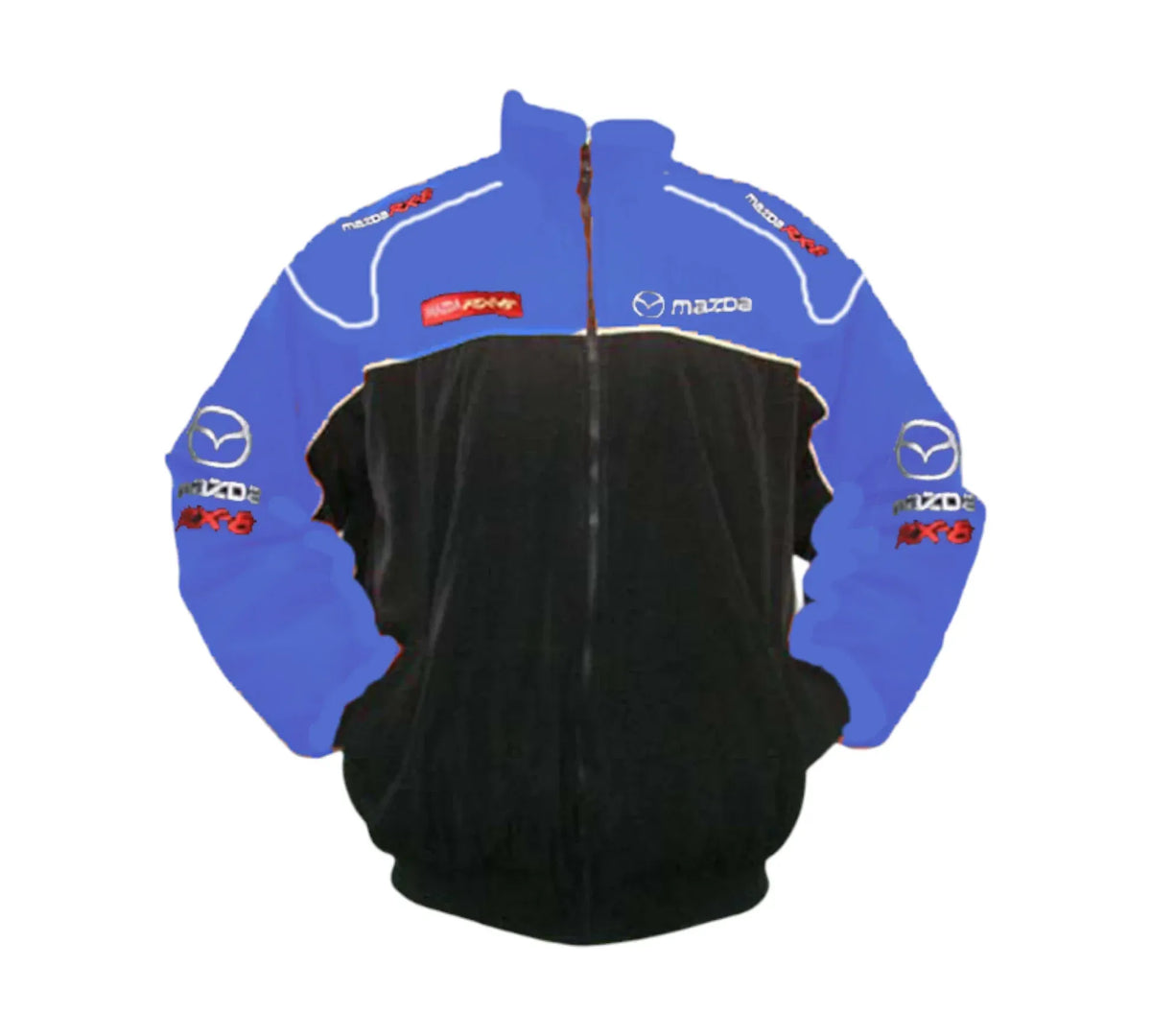 Mazda RX-8 Black Blue Vintage Racing Performance Jacket