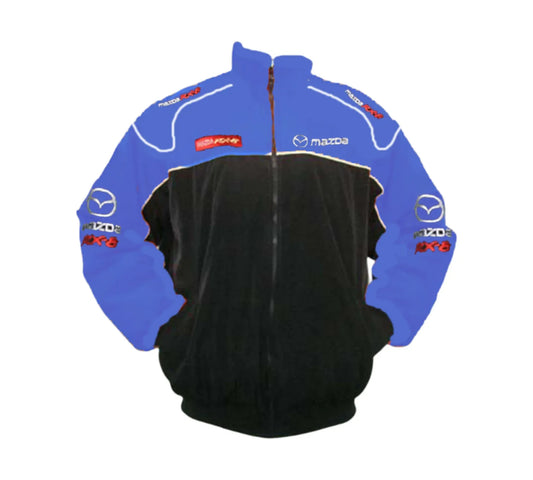 Mazda RX-8 Black Blue Vintage Racing Performance Jacket