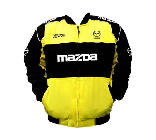 Mazda RX-8 Spirit R Yellow Black Vintage Racing Jacket