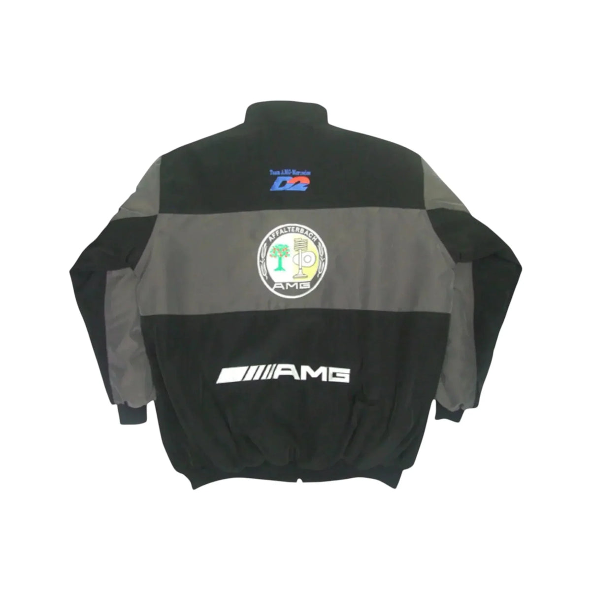 Mercedes AMG F1 Vintage Racing Jacket Black & Dark Grey Edition