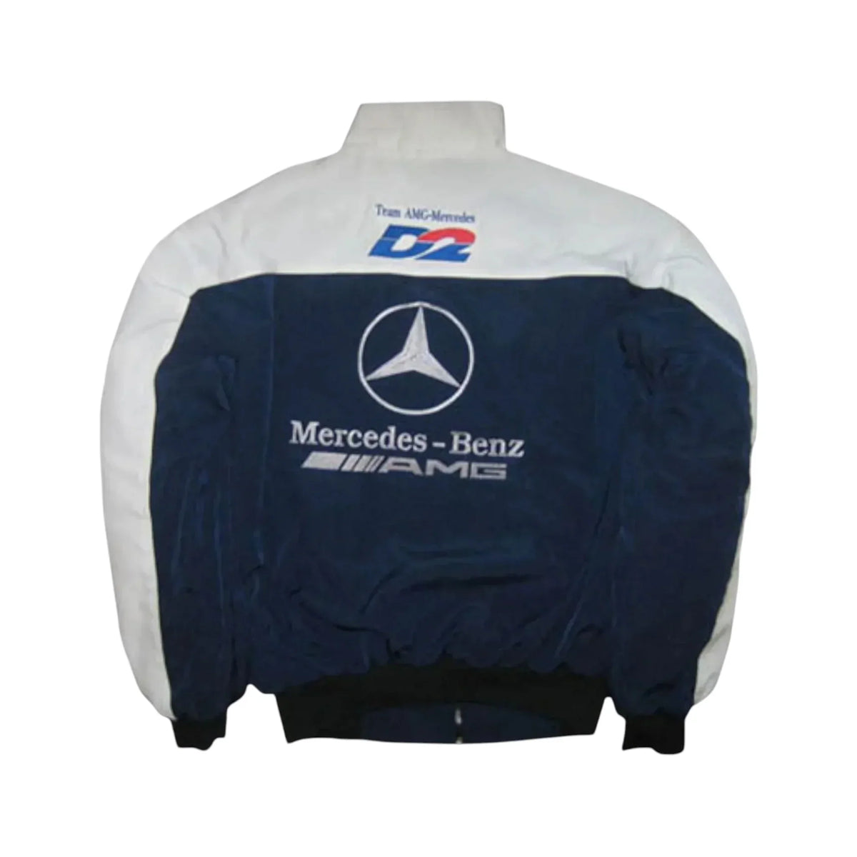 Mercedes AMG Vintage Racing Jacket White Dark Blue