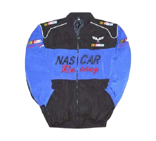 Nascar Vintage Racing Jacket Blue Black Premium 1