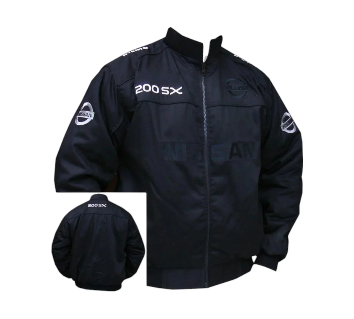Nissan 200SX GTR Racing Vintage Jacket Black JDM Motorsport Style 1