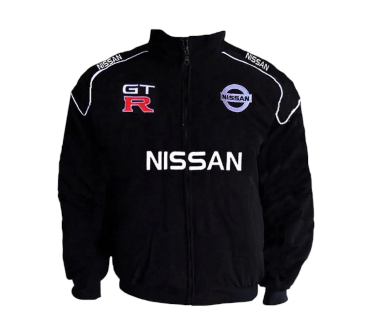 Nissan GTR Vintage Racing Jacket Black – Motorsport Style 1