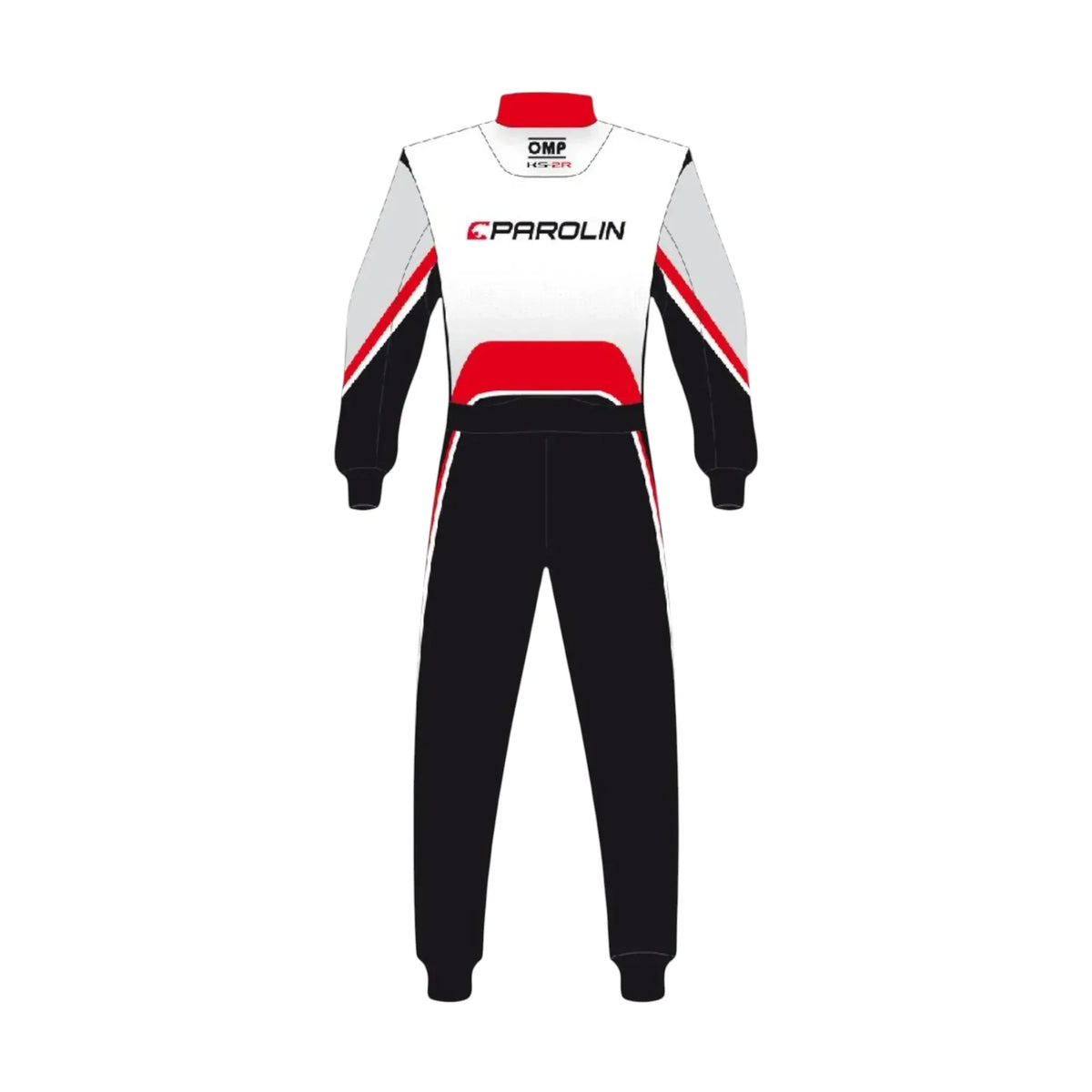 Parolin MotorSports OMP kart racing suit design