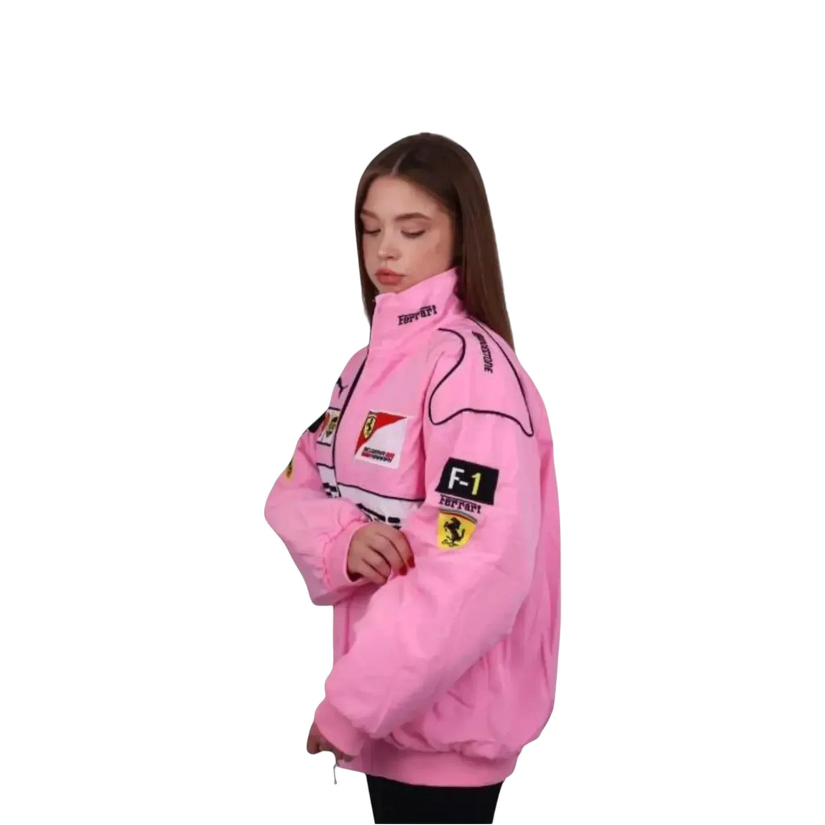 Scuderia Ferrari Pink F1 Vintage Racing Jackets