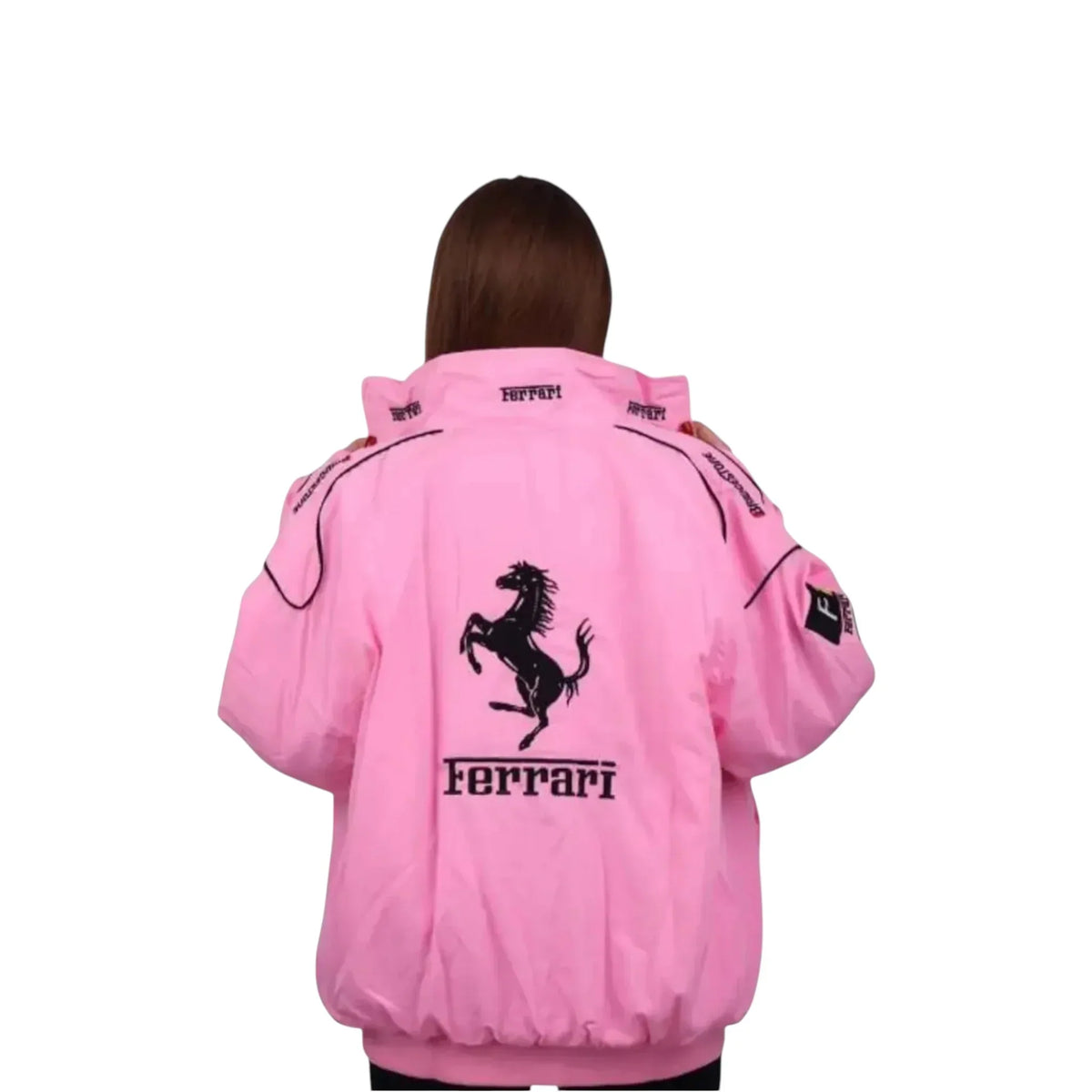 Scuderia Ferrari Pink F1 Vintage Racing Jackets