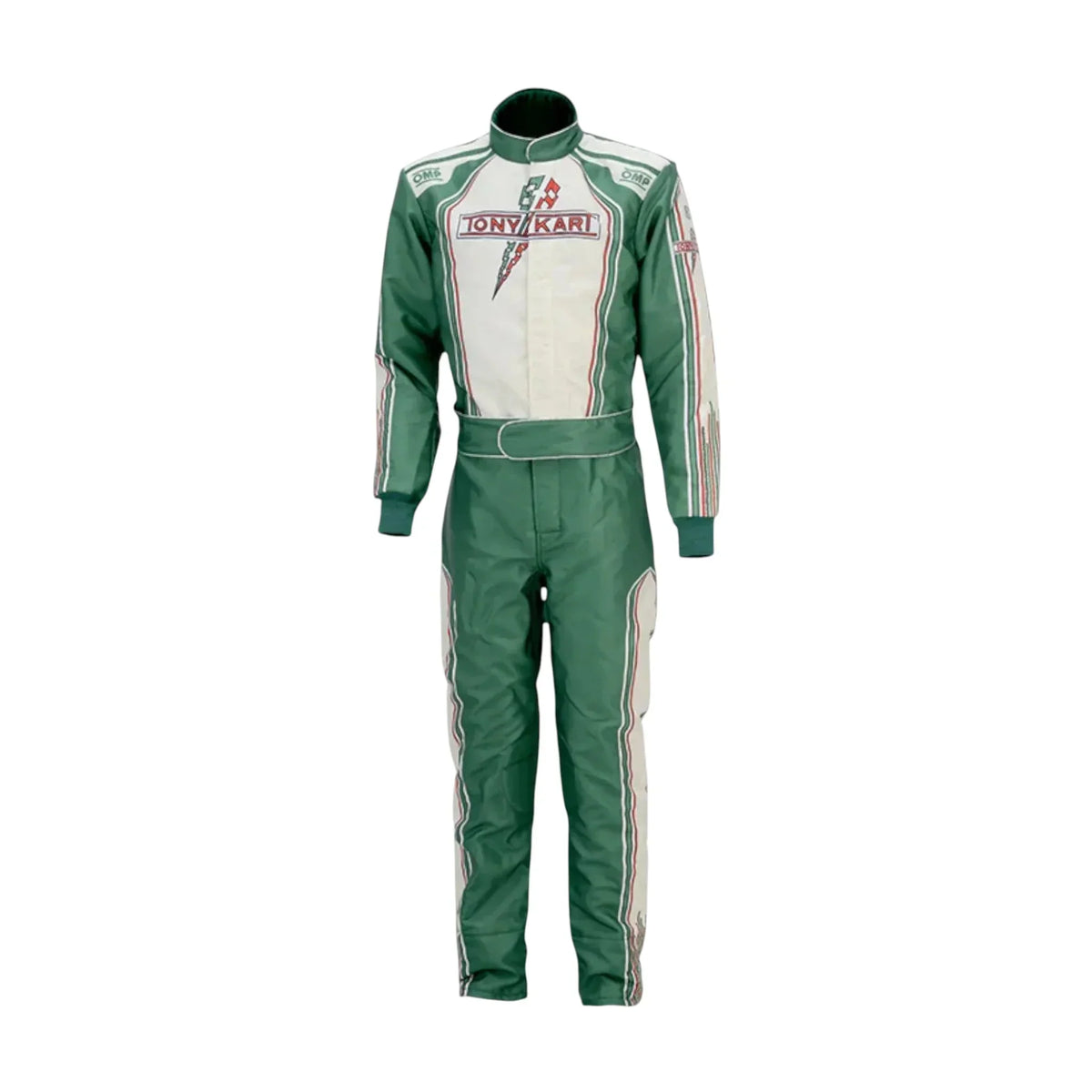 Tony Kart sublimation printed go kart racing suit front view