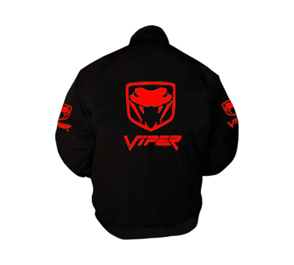 Viper Fangs Vintage Racing Jacket Black Muscle Car Edition