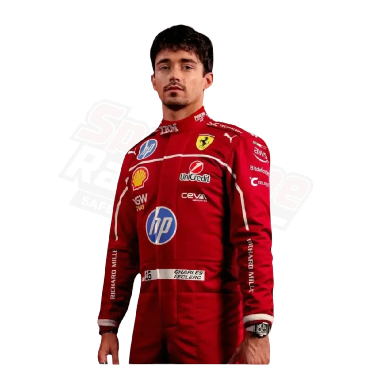 2025 Charles Leclerc Scuderia Ferrari HP F1 Race Suit