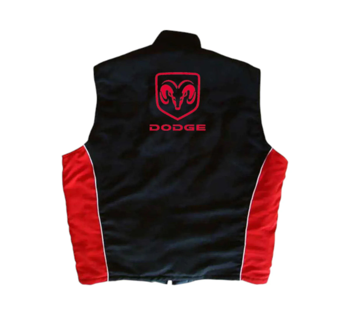 Dodge Black Red Vintage Racing Vest Streetwear