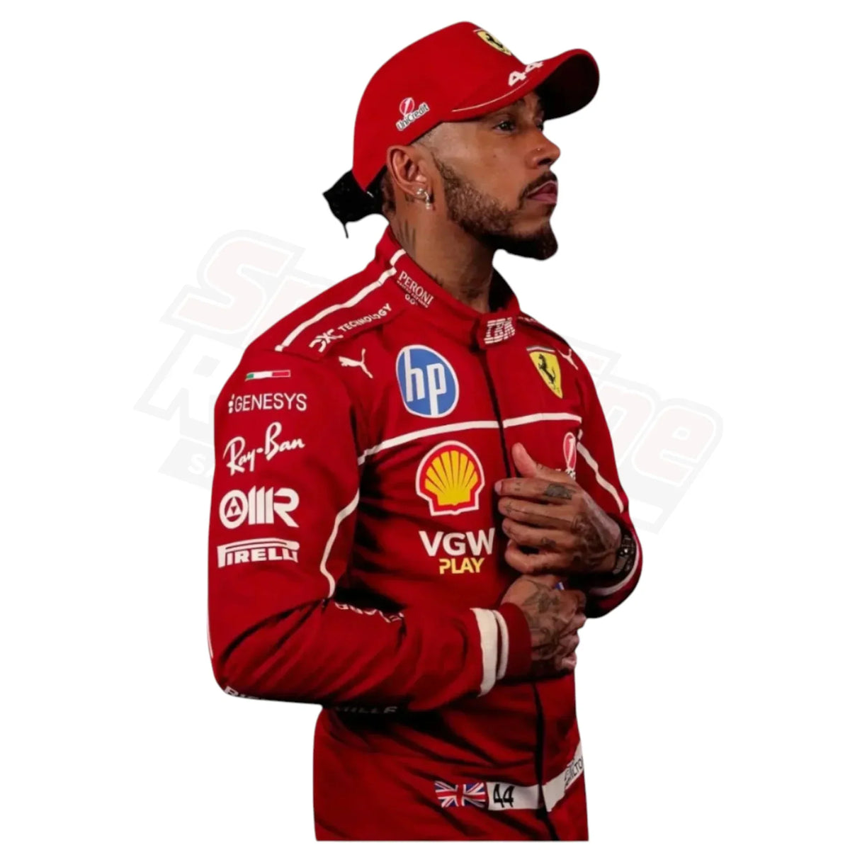 2025 Lewis Hamilton Scuderia Ferrari HP F1 Race Suit by Puma Replica